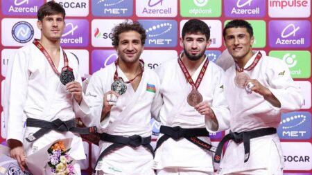 A second day of gold for Azerbaijan at the Judo Grand Slam in Baku