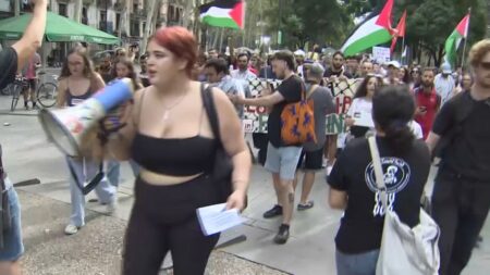 Street marchers back both Israel and the Palestinians across Europe